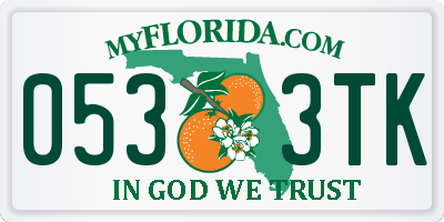 FL license plate 0533TK