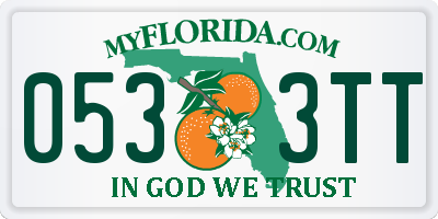 FL license plate 0533TT