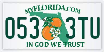 FL license plate 0533TU