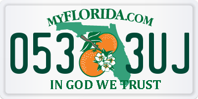 FL license plate 0533UJ
