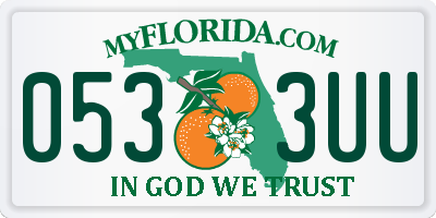 FL license plate 0533UU