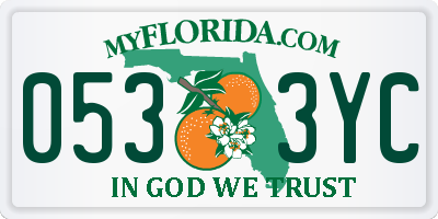 FL license plate 0533YC