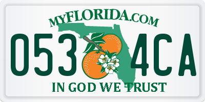 FL license plate 0534CA