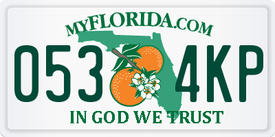 FL license plate 0534KP