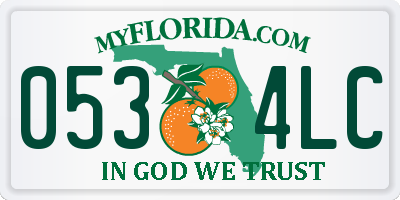 FL license plate 0534LC