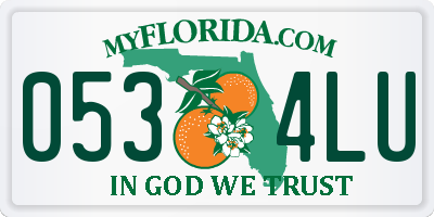 FL license plate 0534LU