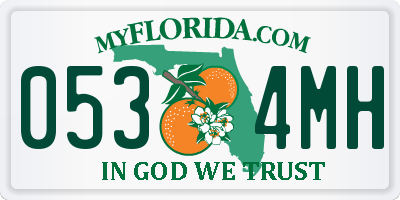 FL license plate 0534MH