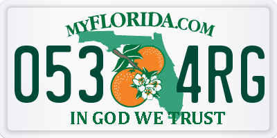 FL license plate 0534RG