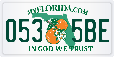 FL license plate 0535BE