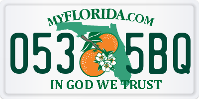 FL license plate 0535BQ