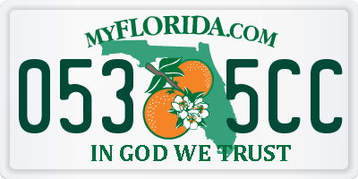 FL license plate 0535CC