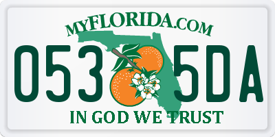 FL license plate 0535DA