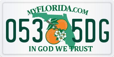 FL license plate 0535DG