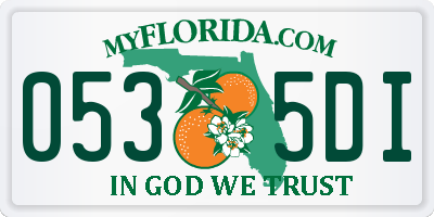 FL license plate 0535DI
