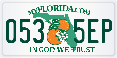FL license plate 0535EP
