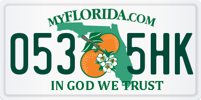 FL license plate 0535HK