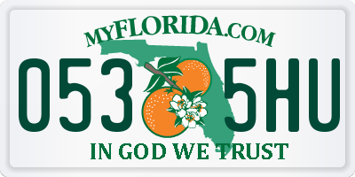 FL license plate 0535HU