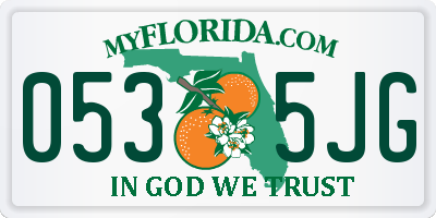 FL license plate 0535JG