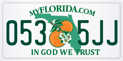 FL license plate 0535JJ