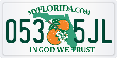FL license plate 0535JL