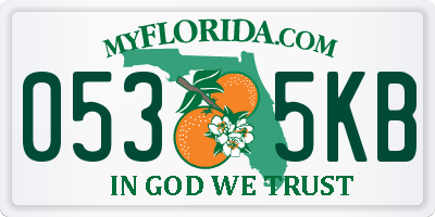 FL license plate 0535KB