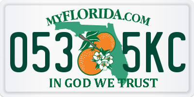 FL license plate 0535KC