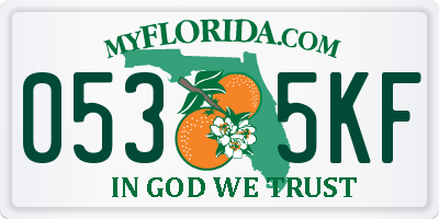 FL license plate 0535KF
