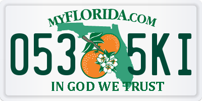 FL license plate 0535KI