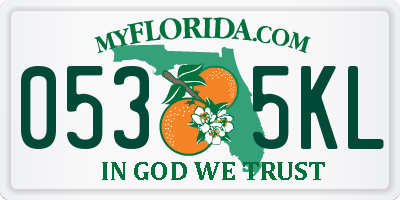 FL license plate 0535KL