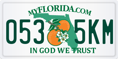 FL license plate 0535KM