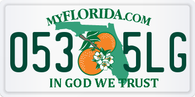 FL license plate 0535LG