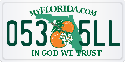FL license plate 0535LL