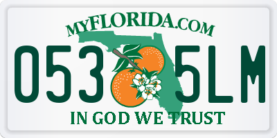 FL license plate 0535LM