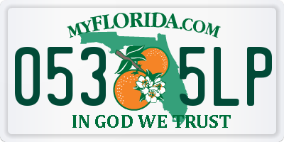 FL license plate 0535LP