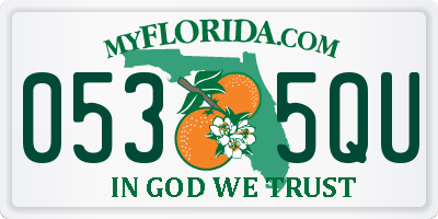FL license plate 0535QU
