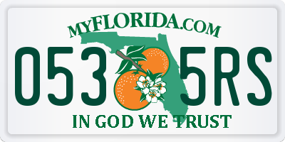 FL license plate 0535RS