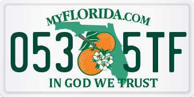 FL license plate 0535TF