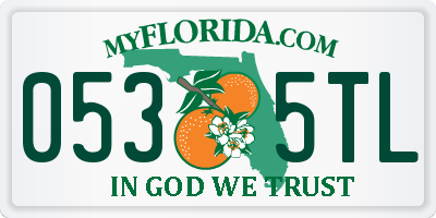 FL license plate 0535TL