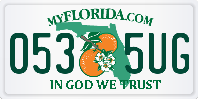 FL license plate 0535UG