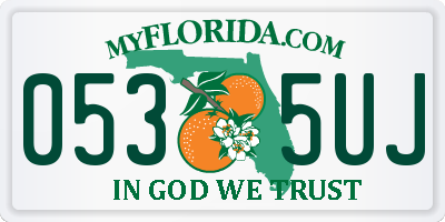 FL license plate 0535UJ