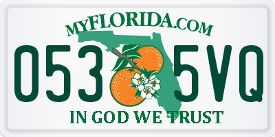 FL license plate 0535VQ