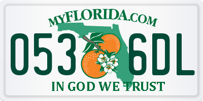 FL license plate 0536DL