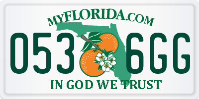FL license plate 0536GG
