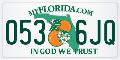 FL license plate 0536JQ