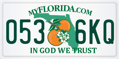 FL license plate 0536KQ