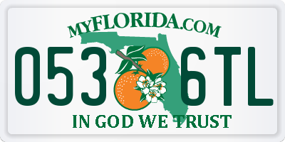 FL license plate 0536TL