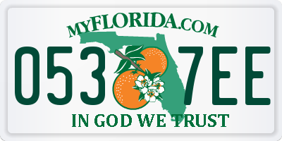 FL license plate 0537EE