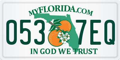 FL license plate 0537EQ