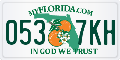 FL license plate 0537KH