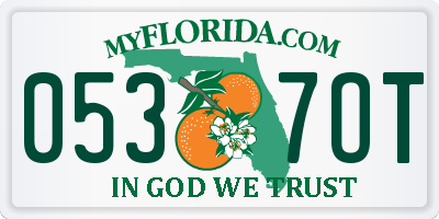 FL license plate 0537OT